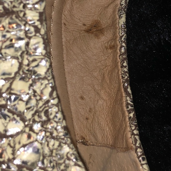 Frye Leather Collapsible Ballet Flats Size 10 - Picture 3 of 6